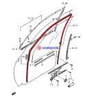 Suzuki Swift Ablakvezető gumi Bal első 4-5 ajtós Új utángyárttott termék
