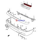 Suzuki Swift Hűtőrács belső 2-es 1996-1999-ig gyártott modellekhez Gyári új termék