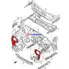 Suzuki Swift Lámpatartó Bal Új utángyártott termék