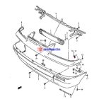 Suzuki Swift Lökhárító tartófül fém Bal első Új utángyártott termék