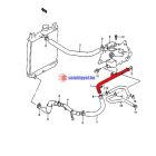 Suzuki Swift Fém Vízcső a motor mögött 1.3-as modellekhez Új utángyártott termék