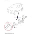 Suzuki Ignis Sárvédő díszléc Bal első Gyári új termék