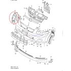 Suzuki Ignis Lökhárító díszléc jobb első Gyári új termék