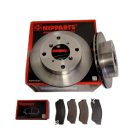 Suzuki Swift Fékszett 1.0 és 1.3 motorokhoz 1998-ig Japán féktárcsa és Japán fékbetét