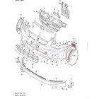 Suzuki Ignis Lökhárító díszléc bal első Gyári új termék