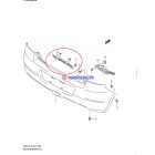 Suzuki Swift 2005-től Rendszámtábla világítás keret Új utángyártott termék