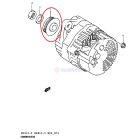 Suzuki Ignis Generátor ékszíjtárcsa Bontott alkatrész