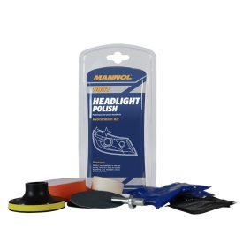Fényszóró polírozó szett fúrógéphez Mannol
