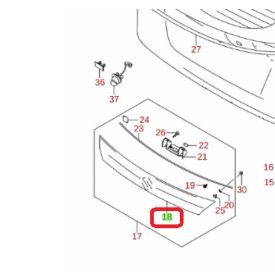   Suzuki Vitara 2015-től Csomagtér ajtó kilincs Gyári új termék