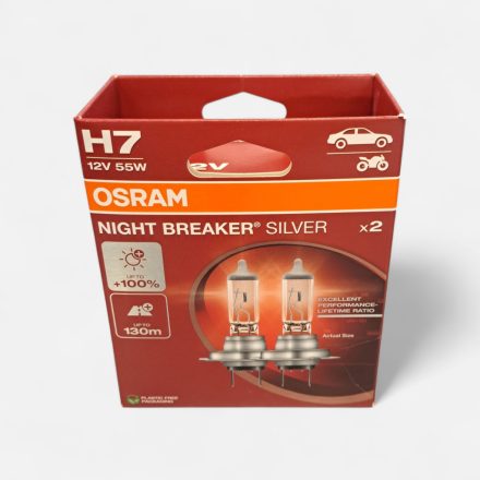 Halogén Izzó 12V55W H7 Night Breaker Silver +100% párban