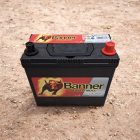 Akkumulátor 45Ah Banner Jobb pozitívos, vékony sarus