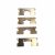 Suzuki Swift Fékbetét rezgéscsillapító lemez 1.0-1.3 motorokhoz 1998-ig Utángyártott termék